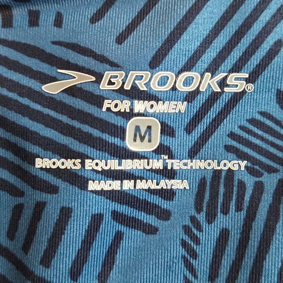 Brooks Low Rise Infiniti III Capri Printed Running Leggings Women's Size Medium - Picture 4 of 6